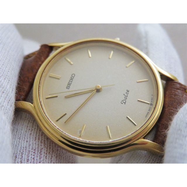 SEIKO(セイコー)のSEIKO Dolce 腕時計 ラウンドフェイス 三針  メンズの時計(腕時計(アナログ))の商品写真