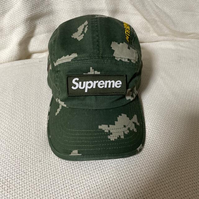 supreme military camp cap ミリタリー カモ 迷彩 緑 - キャップ