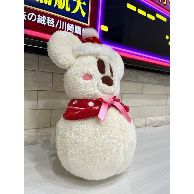 Disney(ディズニー)のミニー雪だるま エンタメ/ホビーのおもちゃ/ぬいぐるみ(ぬいぐるみ)の商品写真