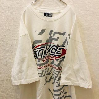 エニーチェ(ENYCE)の【ENYCE】ビッグロゴTシャツ　古着　B系　ストリート　白色　XL(Tシャツ/カットソー(半袖/袖なし))