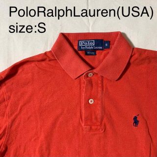 ポロラルフローレン(POLO RALPH LAUREN)のPoloRalphLauren(USA)ビンテージコットンカノコポロ　レッド(ポロシャツ)