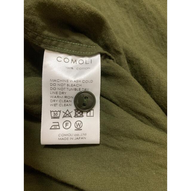 comoli ベタシャンCPOシャツ OLIVE 【待望 】 トップス tripkicks.com