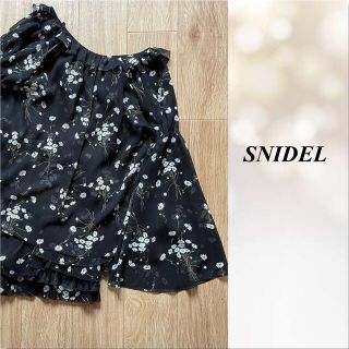 スナイデル(SNIDEL)の【SNIDELスナイデル】シフォンワンピース(ミニワンピース)