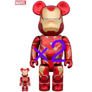 ベアブリック(BE@RBRICK)のBE@RBRICK IRON MAN MARK 50 100％ & 400％(その他)