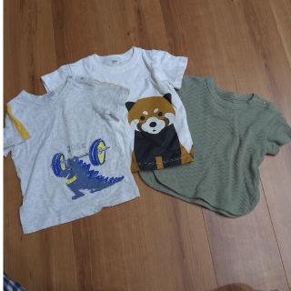 80cm半袖Ｔシャツ３枚セット(Ｔシャツ)