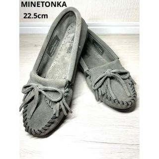 ミネトンカ(Minnetonka)の秋冬準備‼︎ ミネトンカ　カーキ　スエード　モカシン　22.5cm(スリッポン/モカシン)