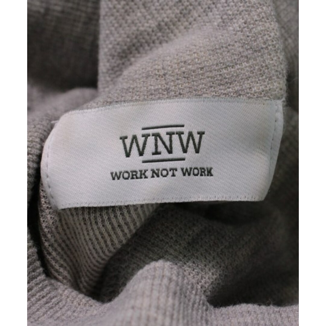 WORK NOT WORK(ワークノットワーク)のWORK NOT WORK ワークノットワーク Tシャツ・カットソー S グレー 【古着】【中古】 メンズのトップス(Tシャツ/カットソー(半袖/袖なし))の商品写真