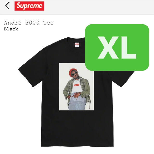 Supreme Andre 3000 Tee "Black" XL