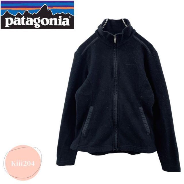 買っ て みた パタゴニア Patagonia フリースジップアップパーカー 黒