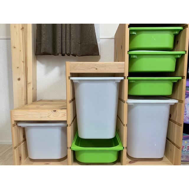 【引取限定】IKEA トロファスト キッズ/ベビー/マタニティの寝具/家具(収納/チェスト)の商品写真