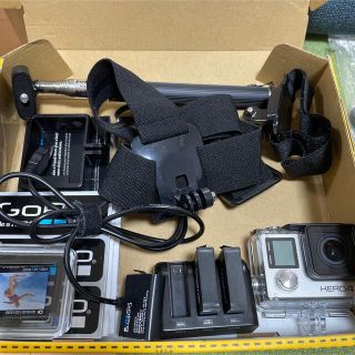 ゴープロ(GoPro)のGoPro HERO4 CHDHY-401-JP 本体付属品他写真の商品(コンパクトデジタルカメラ)