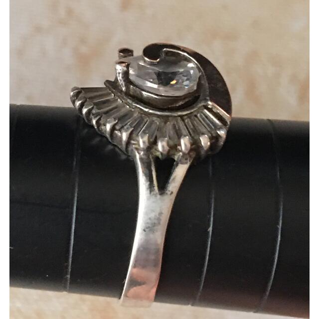 アンティークヴィンテージ ハート石 リング 約17号 Silver950x18K メンズのアクセサリー(リング(指輪))の商品写真
