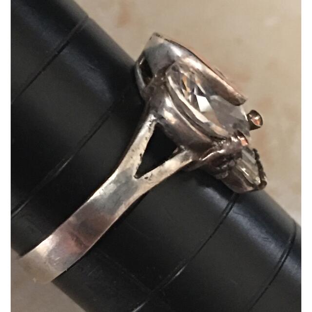 アンティークヴィンテージ ハート石 リング 約17号 Silver950x18K メンズのアクセサリー(リング(指輪))の商品写真