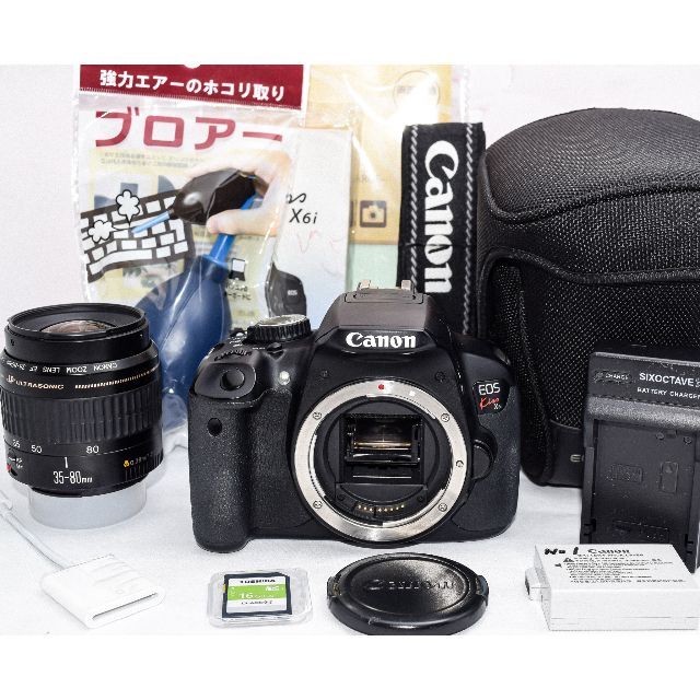 期間限定超特価 美品 Canon Kiss X6i タッチパネル操作 一眼レフ