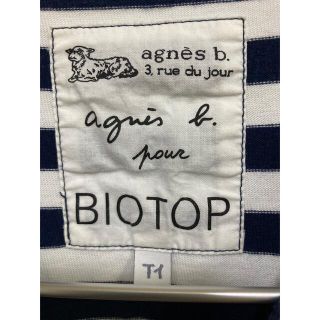 アニエスベー(agnes b.)のagnes b.×BIOTOP アニエスベー ビオトープ ボーダーコラボTシャツ(Tシャツ/カットソー(半袖/袖なし))