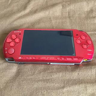 プレイステーションポータブル(PlayStation Portable)のPSP 3000 ラディアンレッド(携帯用ゲーム機本体)