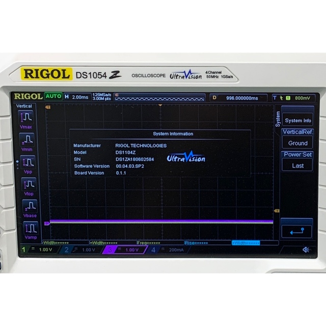 【動作品、送料込】4chオシロスコープ DS1054Z (DS1104Z相当) 1