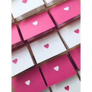 ミニカード メッセージカード 20枚 ピンク(カード/レター/ラッピング)
