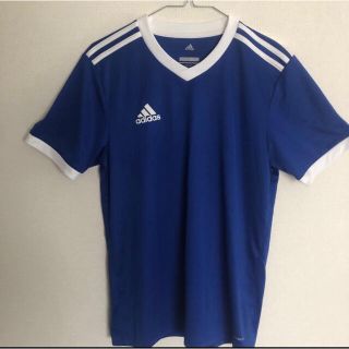 アディダス(adidas)の【定番】adidas 半袖　プラクティスtシャツ ブルー　Mサイズ　ポリエステル(Tシャツ/カットソー(半袖/袖なし))