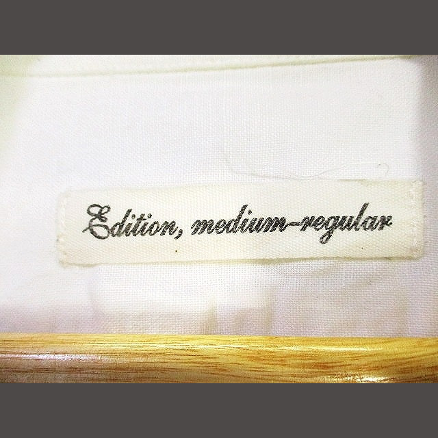 Edition(エディション)のEdition トゥモローランド シャツ 長袖 リネン コットン 白 M-L メンズのトップス(シャツ)の商品写真