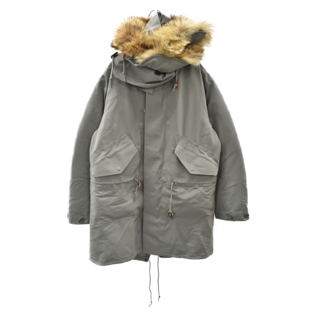 XS備考BUNNY バニー Extreme Cold Weather Fishtail Parka フィッシュテイルモッズコート グレー