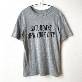 サタデーズサーフニューヨークシティー(SATURDAYS SURF NYC)のサタデーズサーフNYC ロゴプリントTシャツ XS ユニセックス(Tシャツ(半袖/袖なし))