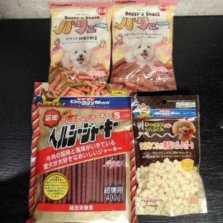 ユニチャーム(Unicharm)の送料無料☆賞味期限22/8！ドギーマン犬おやつ4種セット(ペットフード)