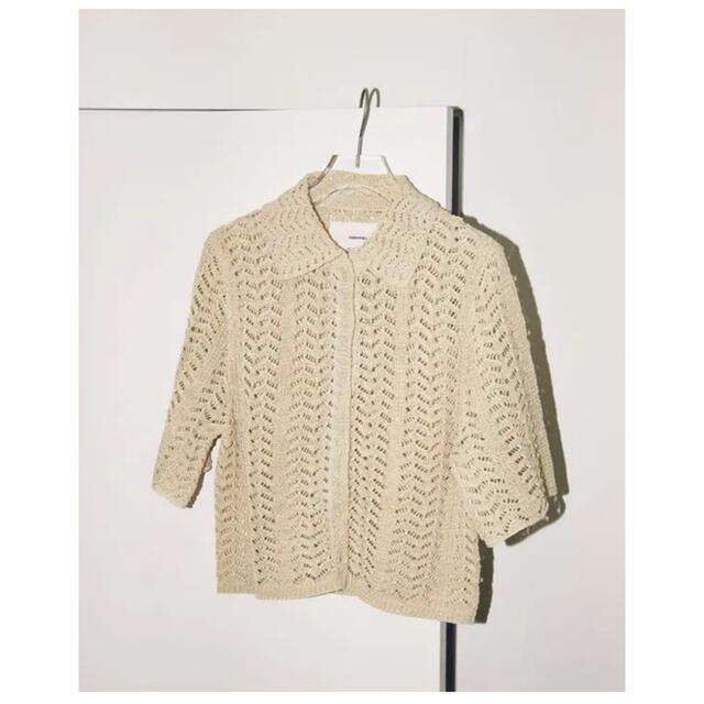 TODAYFUL - todayful lace knit shirts レースニットシャツ ベージュの通販 by rariru｜トゥデイフル