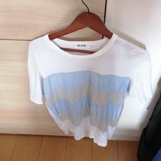 アロイ(ALOYE)のALOYE （アロイ） 異素材切替 メンズ トップス　Ｔシャツ　綿100％(Tシャツ/カットソー(半袖/袖なし))