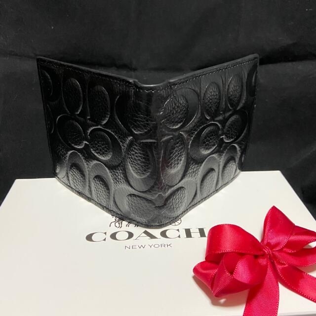 ギフト⭕️ コーチ 本革シグネチャー ミニマル 財布 希少品レア