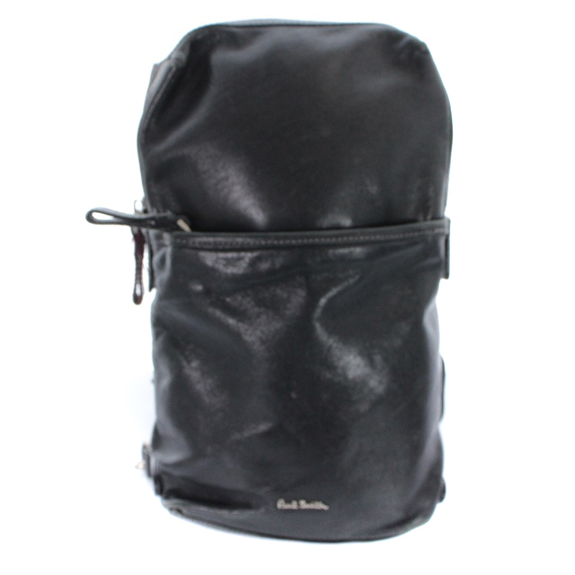Paul Smith(ポールスミス)のポールスミス ショルダーバッグ レザー ボディバッグ ロゴ 黒 メンズのバッグ(ボディーバッグ)の商品写真