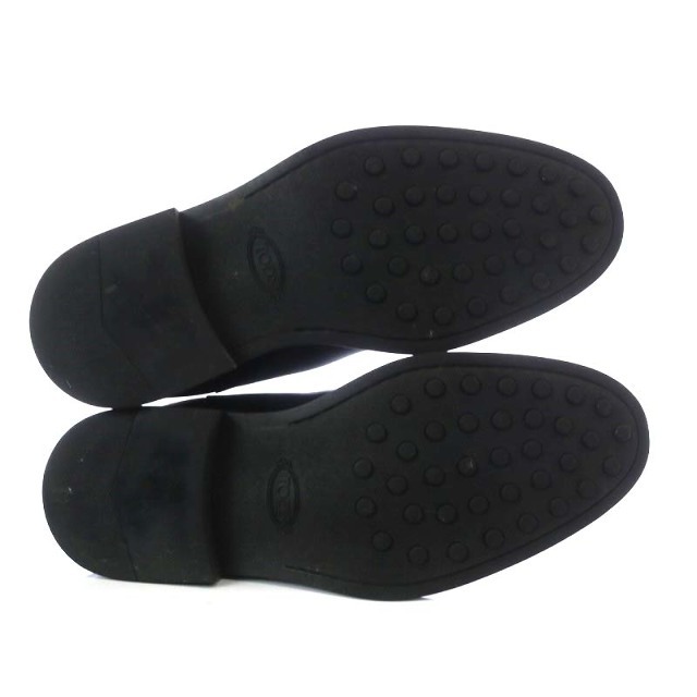 TOD'S(トッズ)のトッズ TOD'S サイドゴアブーツ ショート レザー 6.5 黒 メンズの靴/シューズ(ブーツ)の商品写真