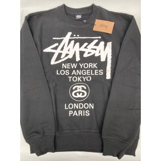 ステューシー(STUSSY)の【新品未使用】STUSSYメンズトレーナー WORLD TOUR CREW M(スウェット)