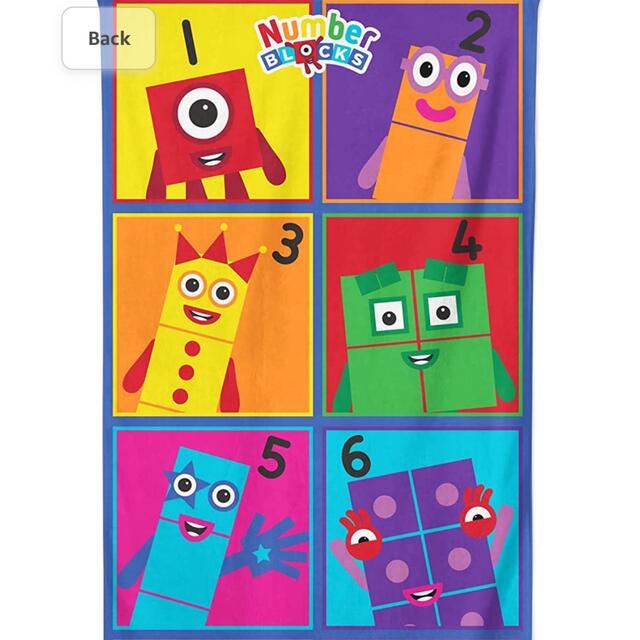 【新品】Numberblocks 大版ビーチタオル 70×140cm エンタメ/ホビーのアニメグッズ(タオル)の商品写真