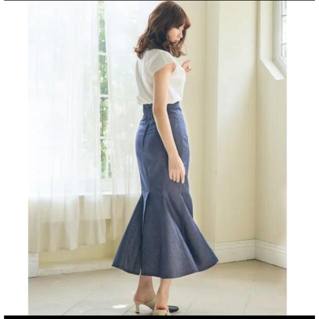 11日まで限定 Mermaid Denim Effect Skirt 1