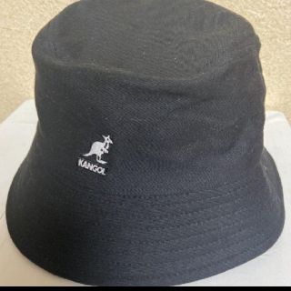 カンゴール(KANGOL)のカンゴールバケットハット 帽子 ブラックM お値下げ不可です。(ハット)