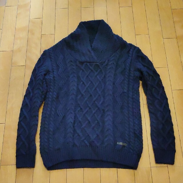 SCOTCH&SODA ニット 紺 メンズのトップス(ニット/セーター)の商品写真