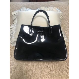 ロンシャン(LONGCHAMP)のロンシャン　ハンドバッグ　エナメル(ハンドバッグ)