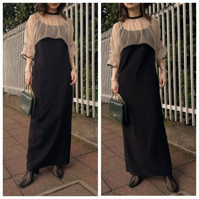 AmeriVINTAGE新作完品MANY WAY AIRY VEIL DRESS