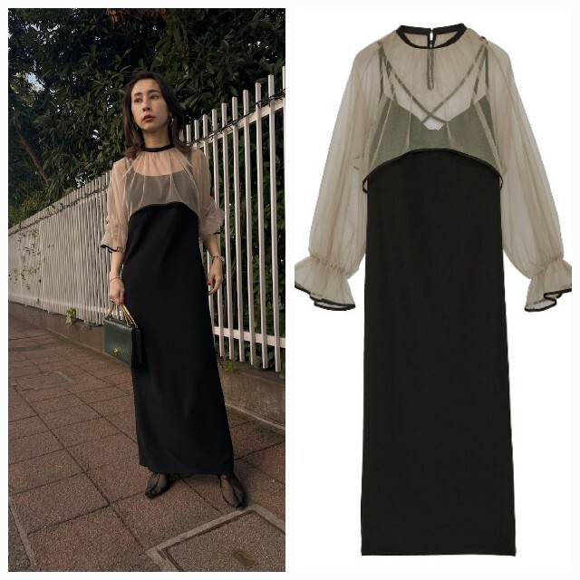 AmeriVINTAGE新作完品MANY WAY AIRY VEIL DRESS