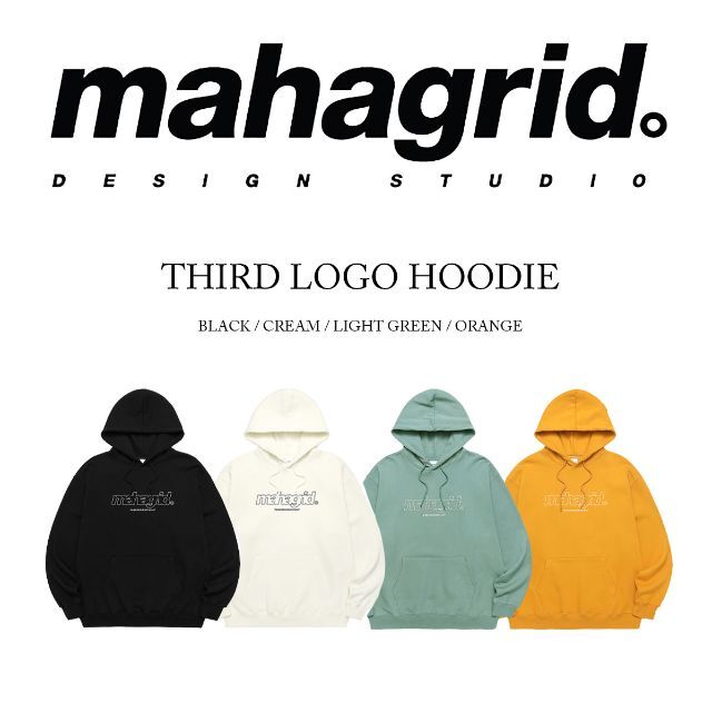 mahagrid マハグリッド 正規品 THIRD LOGO パーカー L