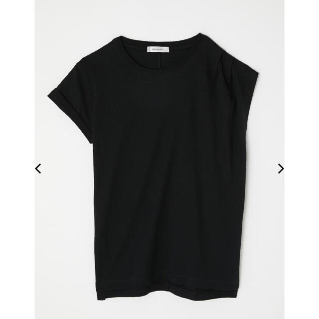 moussy(マウジー)のMOUSSY RERUM ASYMMETRY トップス マウジー Tシャツ 黒 レディースのトップス(Tシャツ(半袖/袖なし))の商品写真