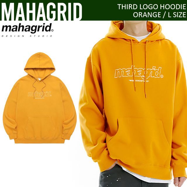 mahagrid マハグリッド 正規品 THIRD LOGO パーカー L