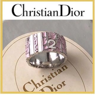 クリスチャンディオール(Christian Dior)の大人気　クリスチャンディオールトロッターリング　指輪　ピンク　8号(リング(指輪))