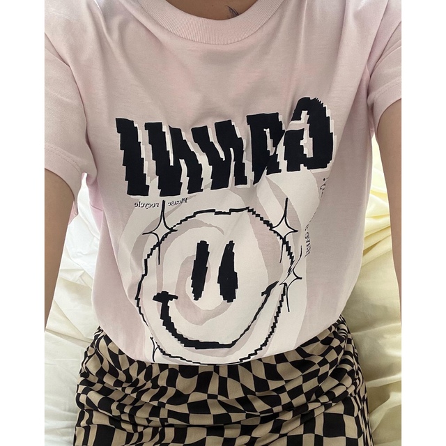 ganni スマイル Tシャツレディース - Tシャツ(半袖/袖なし)