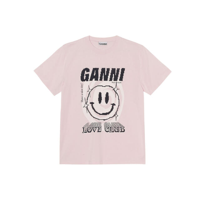 ganni スマイル Tシャツ - Tシャツ(半袖/袖なし)