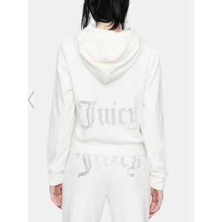 ジューシークチュール(Juicy Couture)の♡juicy couture♡ベロア 白 ホワイト Y2K セットアップ(パーカー)