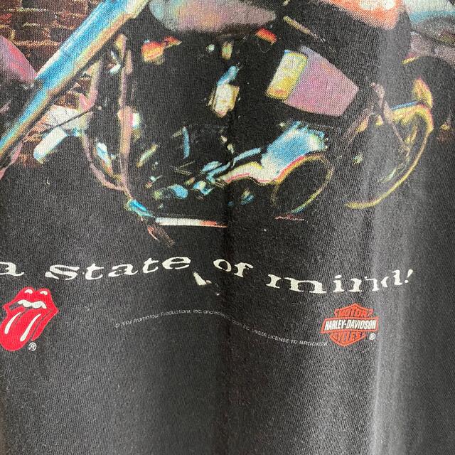 バンT/90's ローリングストーンズ×ハーレーダビッドソン ビンテージT