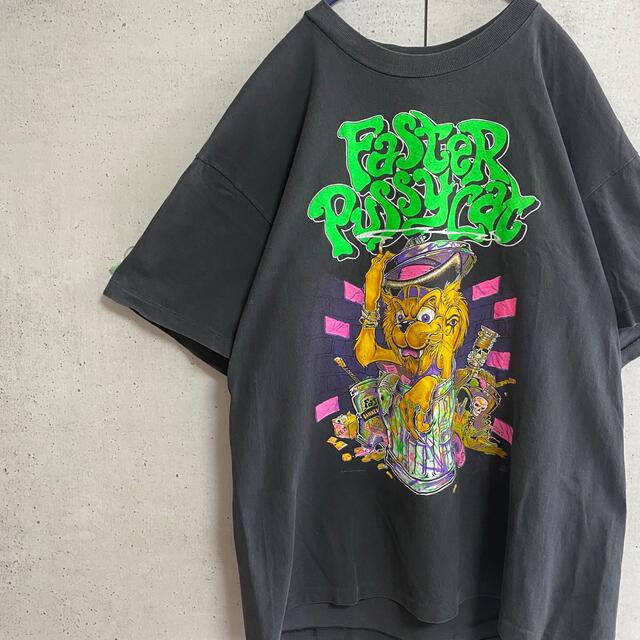 バンT/90's ビンテージTシャツ　USA製　FASTER PUSSY CAT