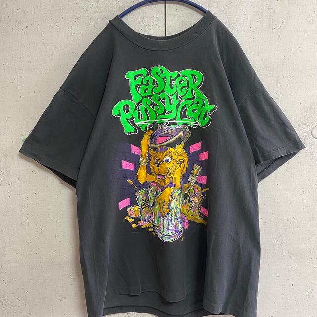 バンT/90's ビンテージTシャツ　USA製　FASTER PUSSY CAT